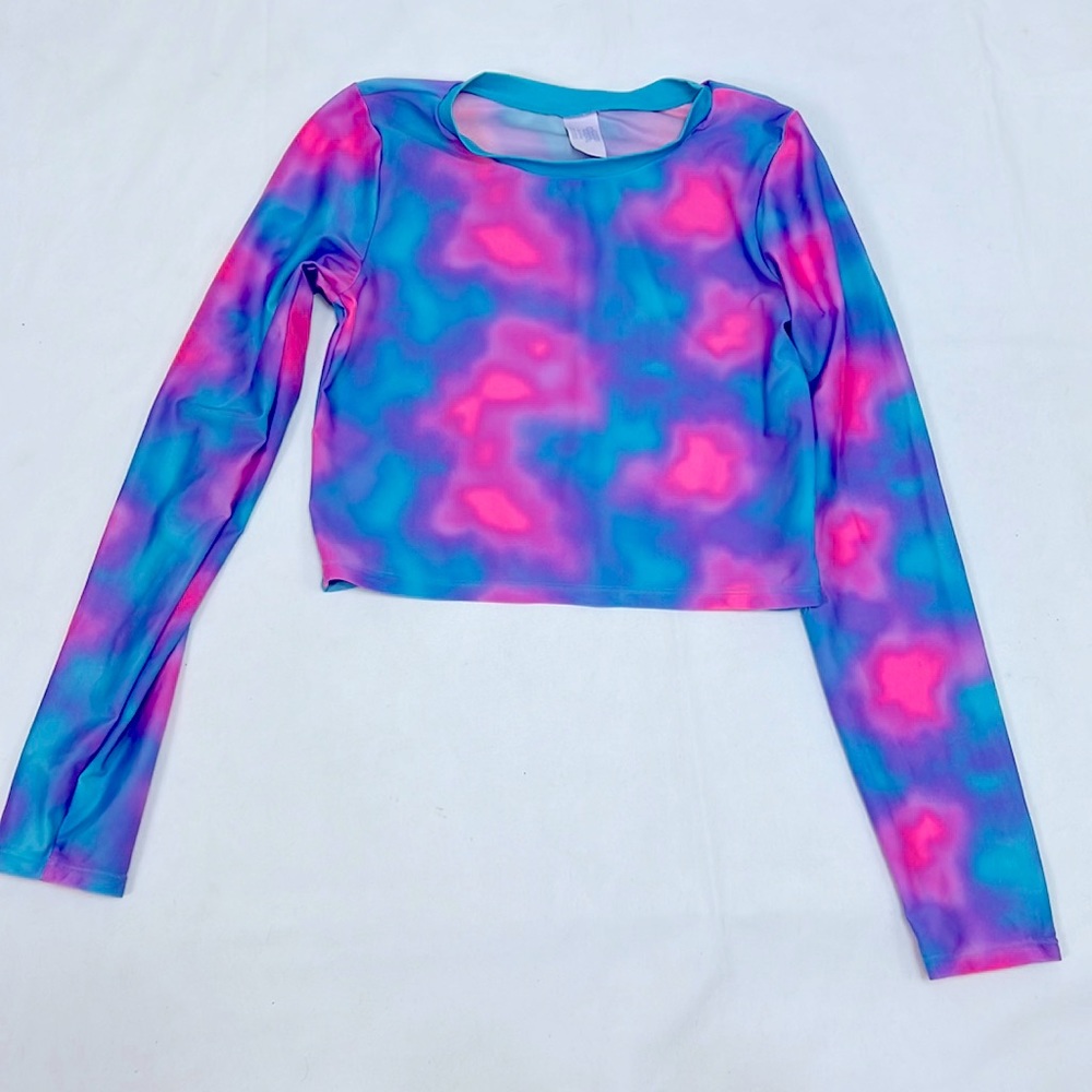 #2126 More Than Magic Blue & Purple Women’s Cropped Long Sleeve | Size: XL